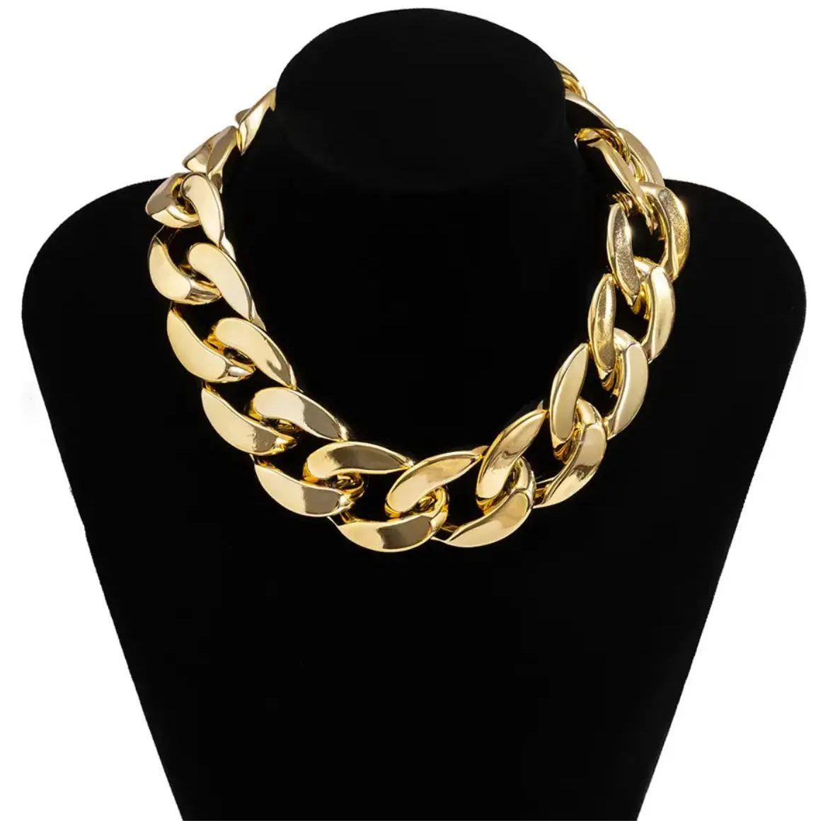 Acrylic Chunky Necklace and Bracelet Set GlamChasyn