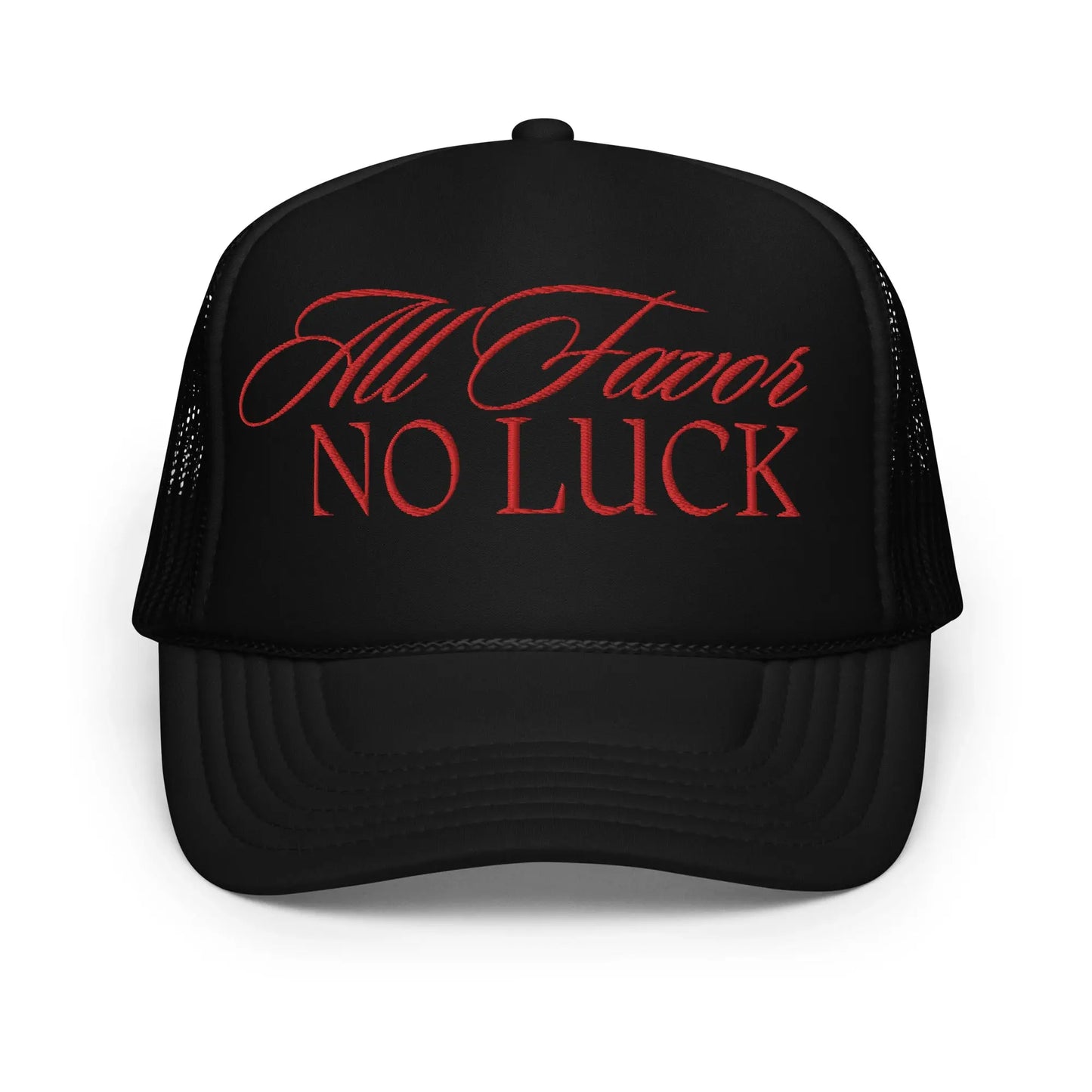 All FAVOR No Luck Foam Trucker Hat GlamChasyn Boutique