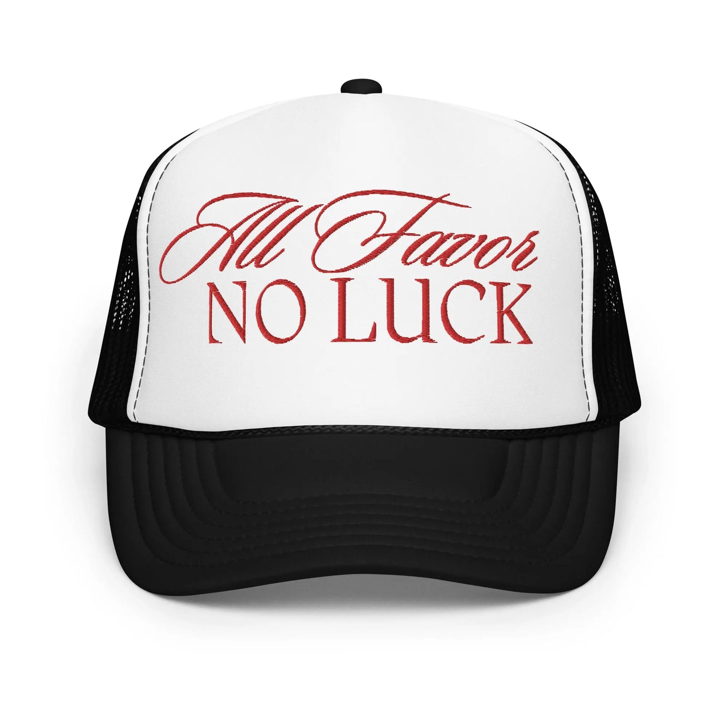 All FAVOR No Luck Foam Trucker Hat GlamChasyn Boutique