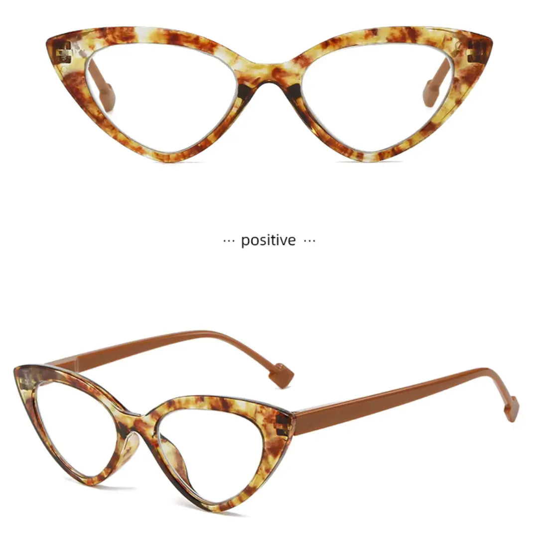 Amber Smoke Cat Eye Readers Shadez of Glam