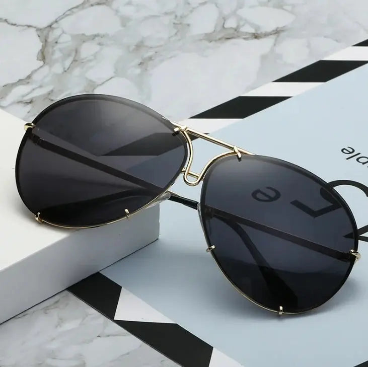 Avery Metal Frame Aviator Sunglasses SOG