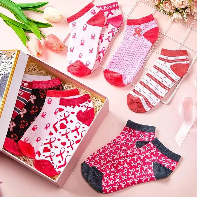 Breast Cancer Awareness Ankle Socks GlamChasyn