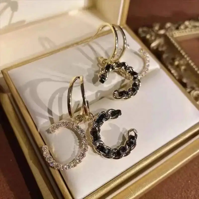 C Shaped Luxury Earrings GlamChasyn