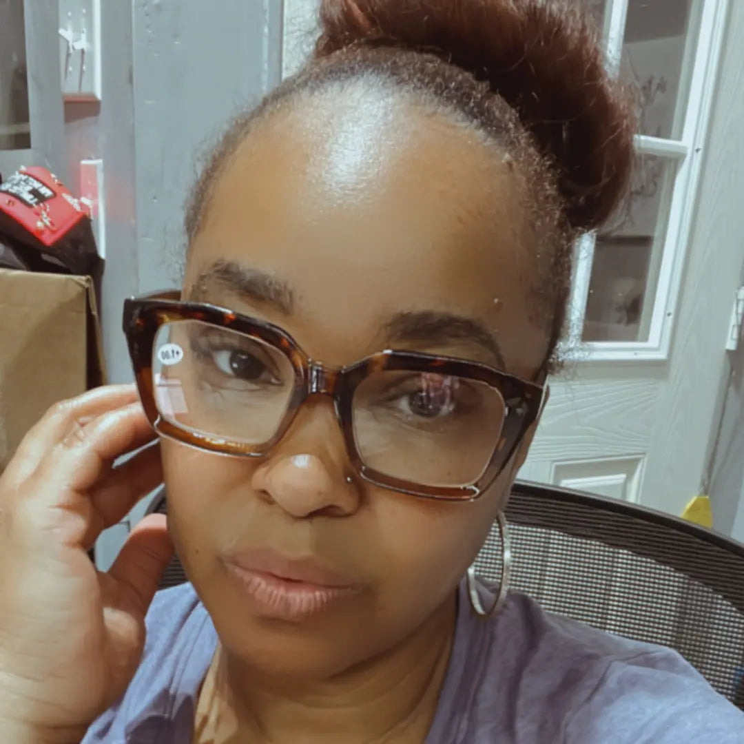 Carmen Oversized Square Reader Glasses Shadez of Glam