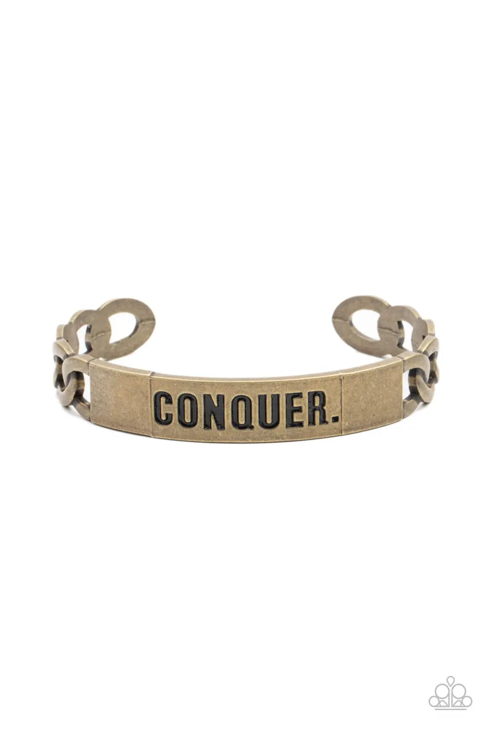 Conquer Your Fears - Brass Paparazzi Accessories