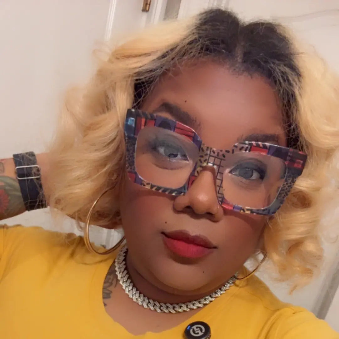 Glam Mosaic Square Eyeglasses Shadez of Glam