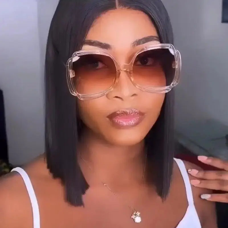 Hallowed-Out Oversized Sunglasses SOG