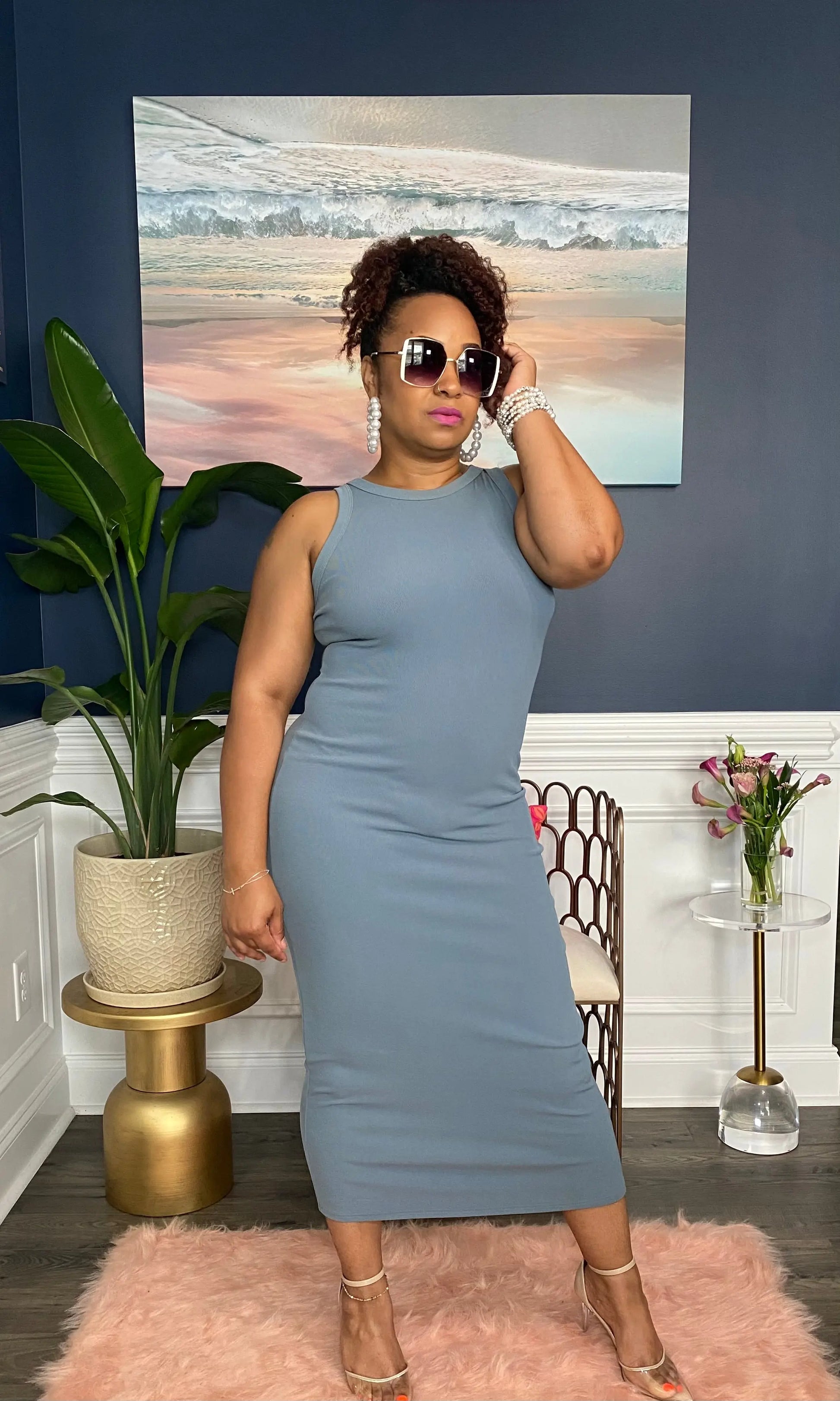 In All the Right Places Bodycon Dress GlamChasyn