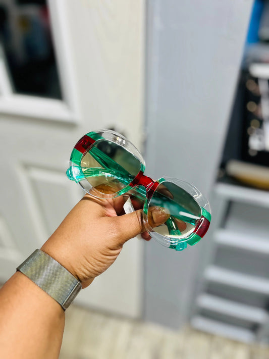 Jaded Translucent Sunglasses GlamChasyn Boutique