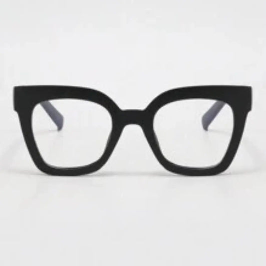 Matte Oversized Square Cat-eye Glasses SOG