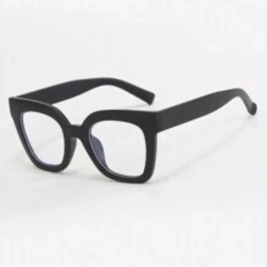 Matte Oversized Square Cat-eye Glasses SOG