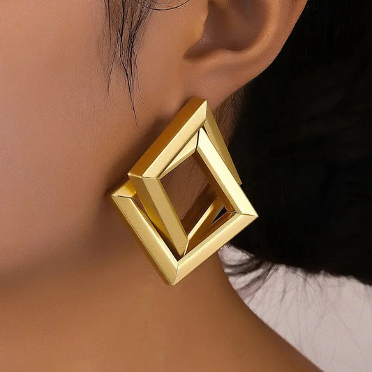 Rhombus Post Earrings GlamChasyn