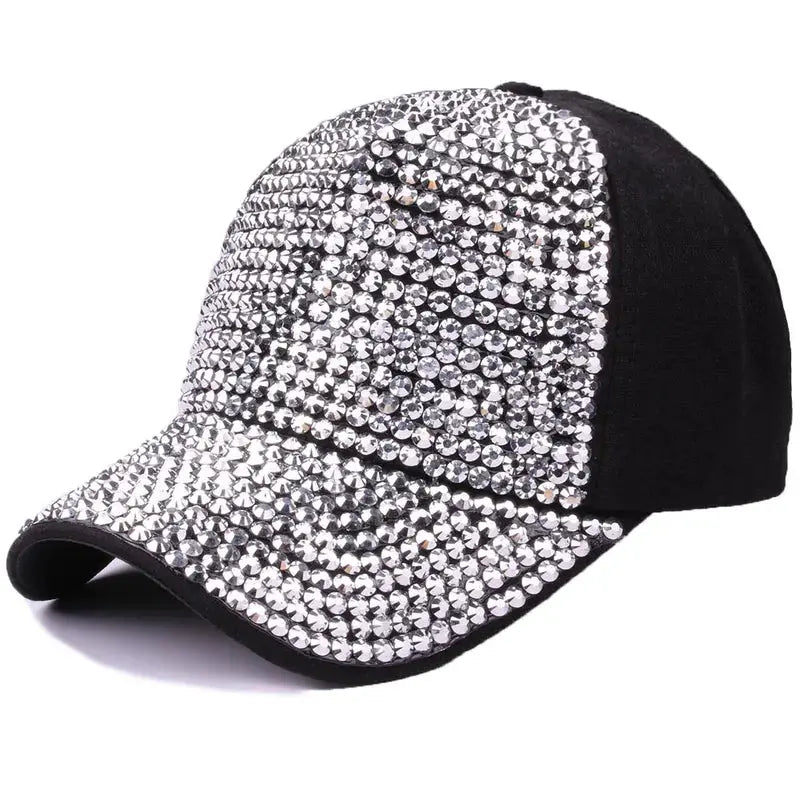 Rhinestone Baseball Cap GlamChasyn