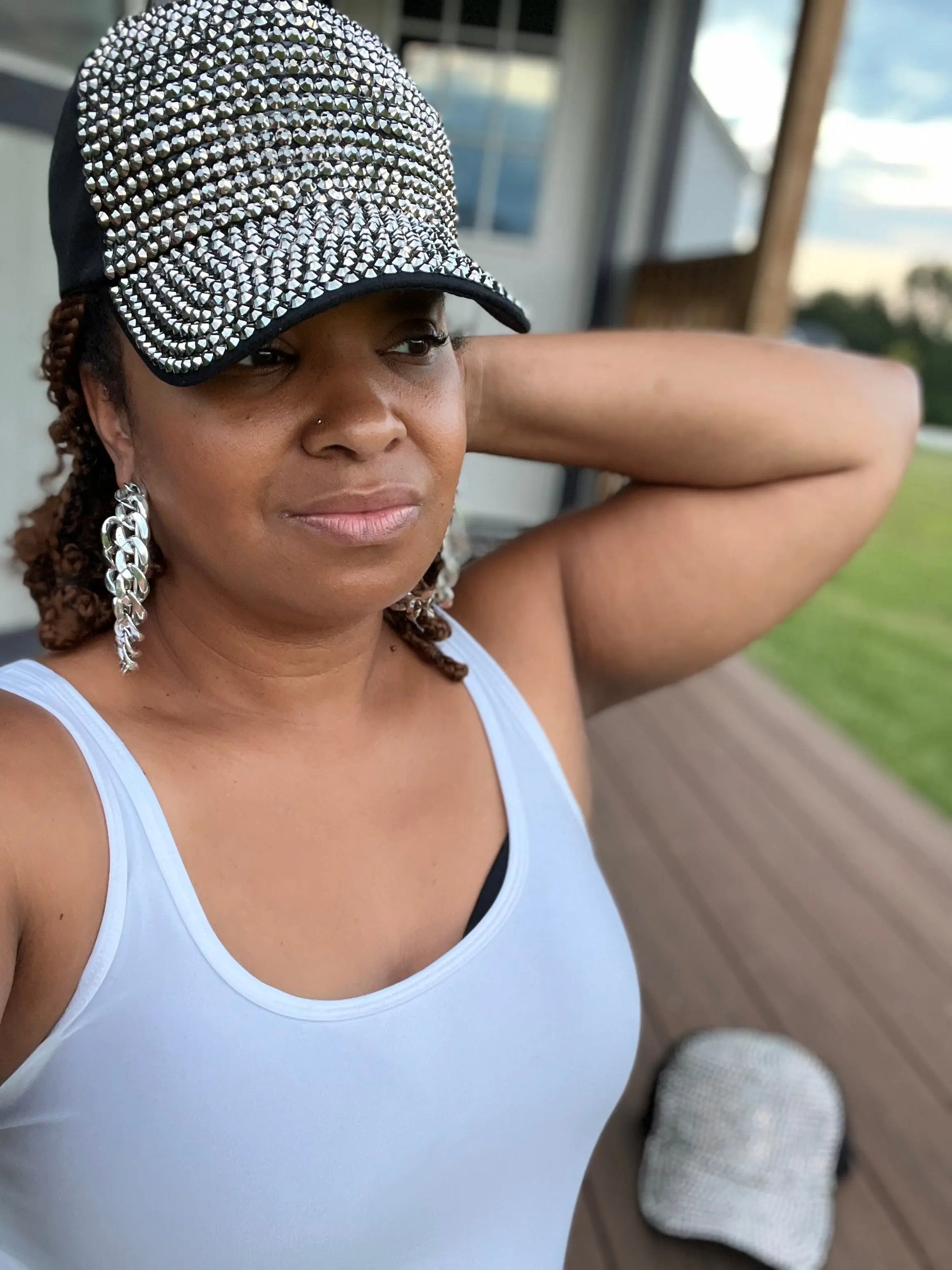 Sparkle Rhinestone Baseball Cap GlamChasyn