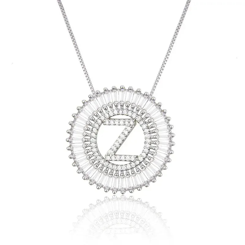 Sparkling Bling Initial Necklace GlamChasyn