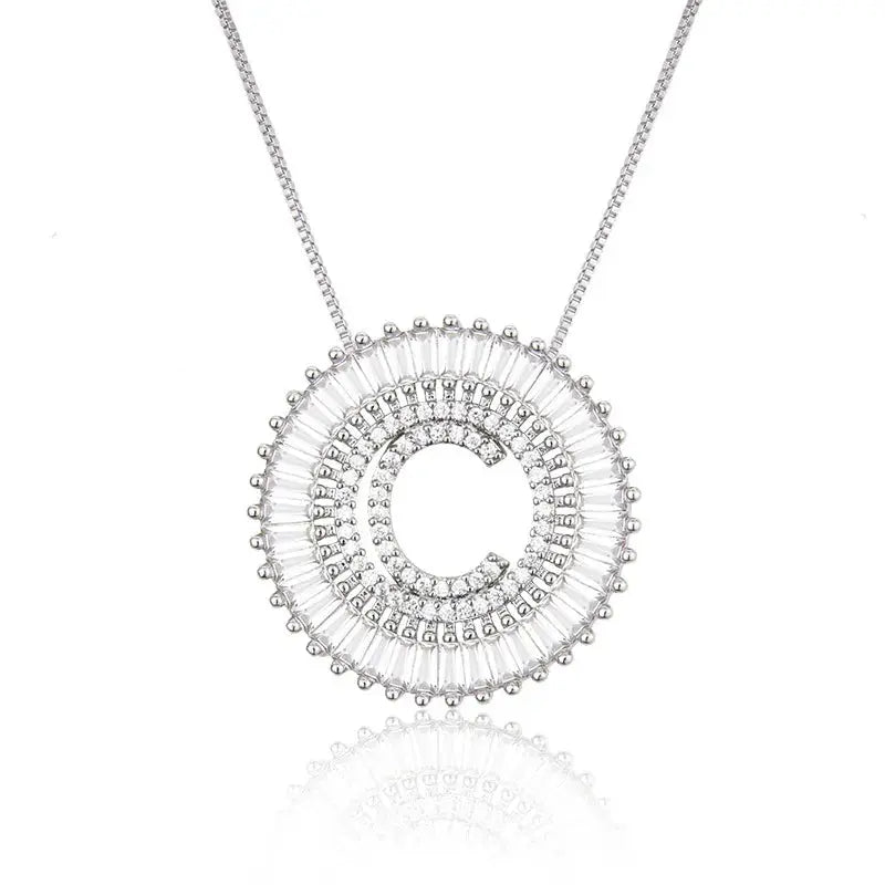 Sparkling Bling Initial Necklace GlamChasyn