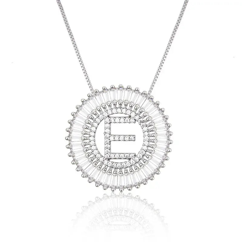 Sparkling Bling Initial Necklace GlamChasyn