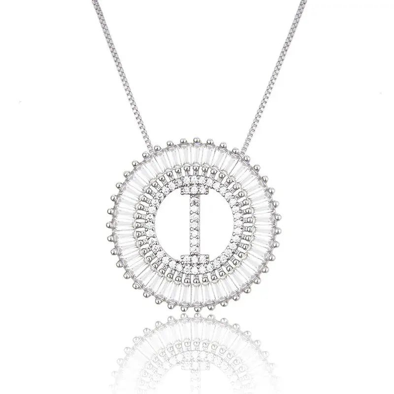 Sparkling Bling Initial Necklace GlamChasyn