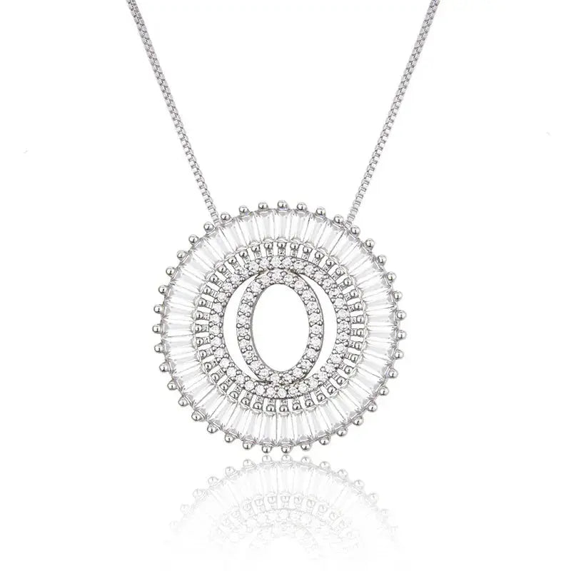 Sparkling Bling Initial Necklace GlamChasyn