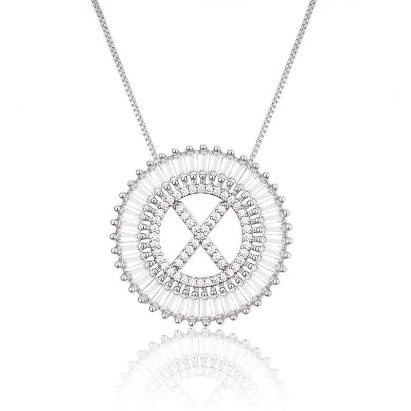 Sparkling Bling Initial Necklace GlamChasyn