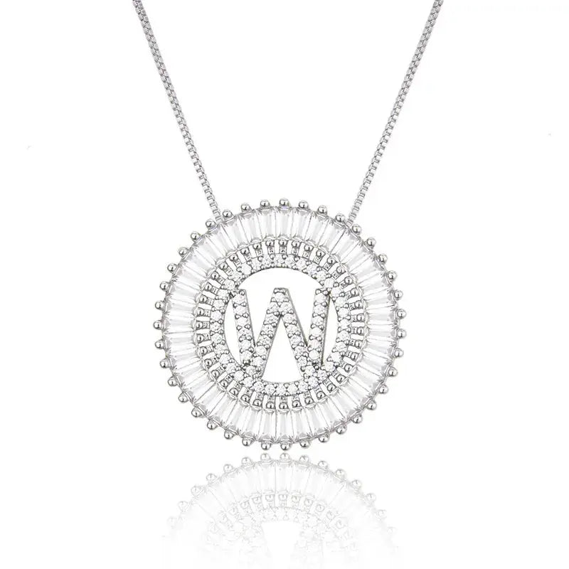 Sparkling Bling Initial Necklace GlamChasyn