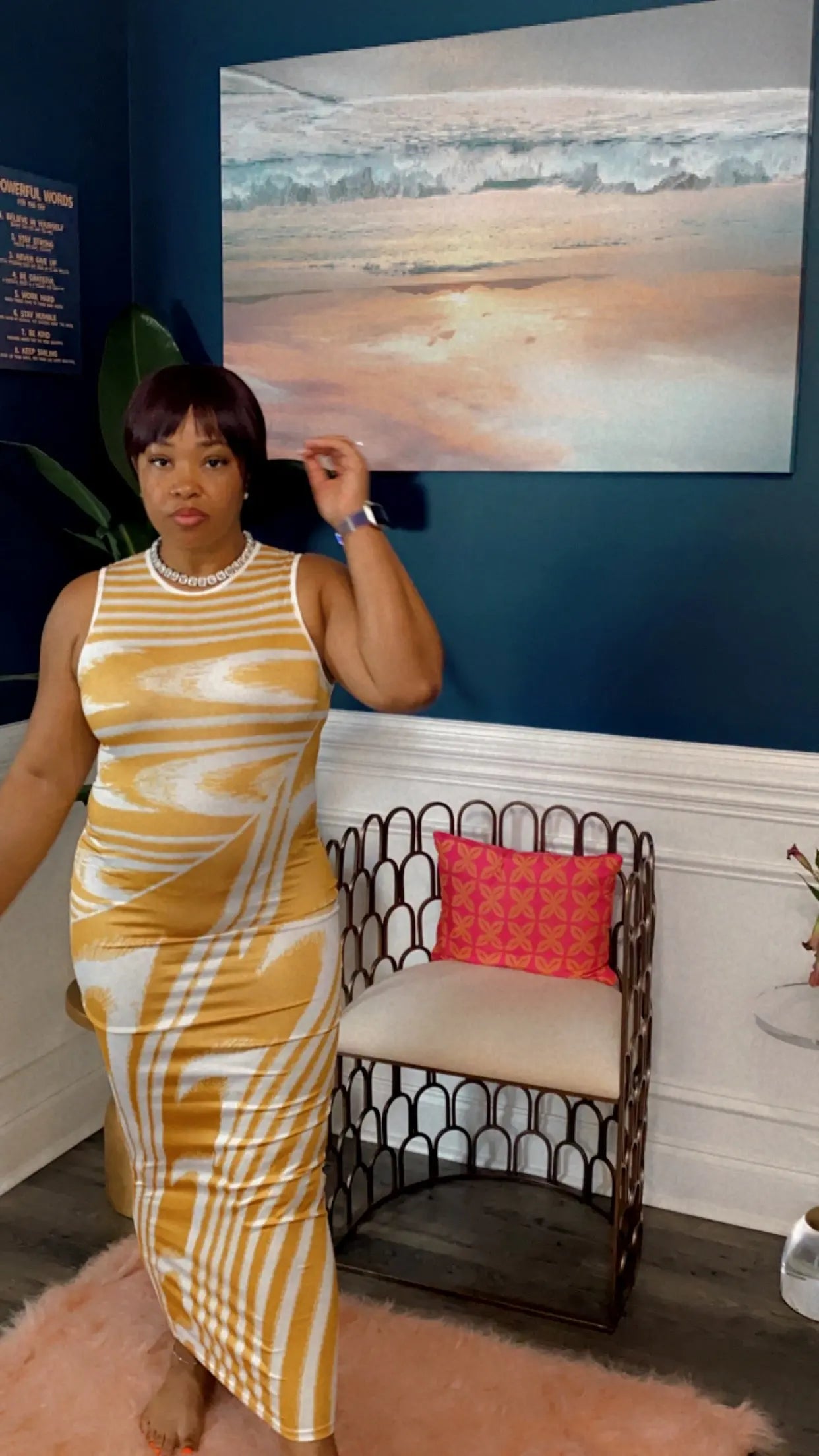 Tidal Wave Sleeveless Maxi Dress GlamChasyn