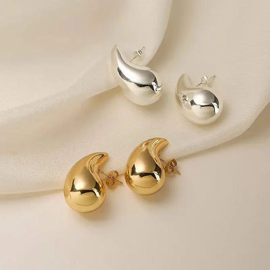 Water Droplet Post Earrings GlamChasyn