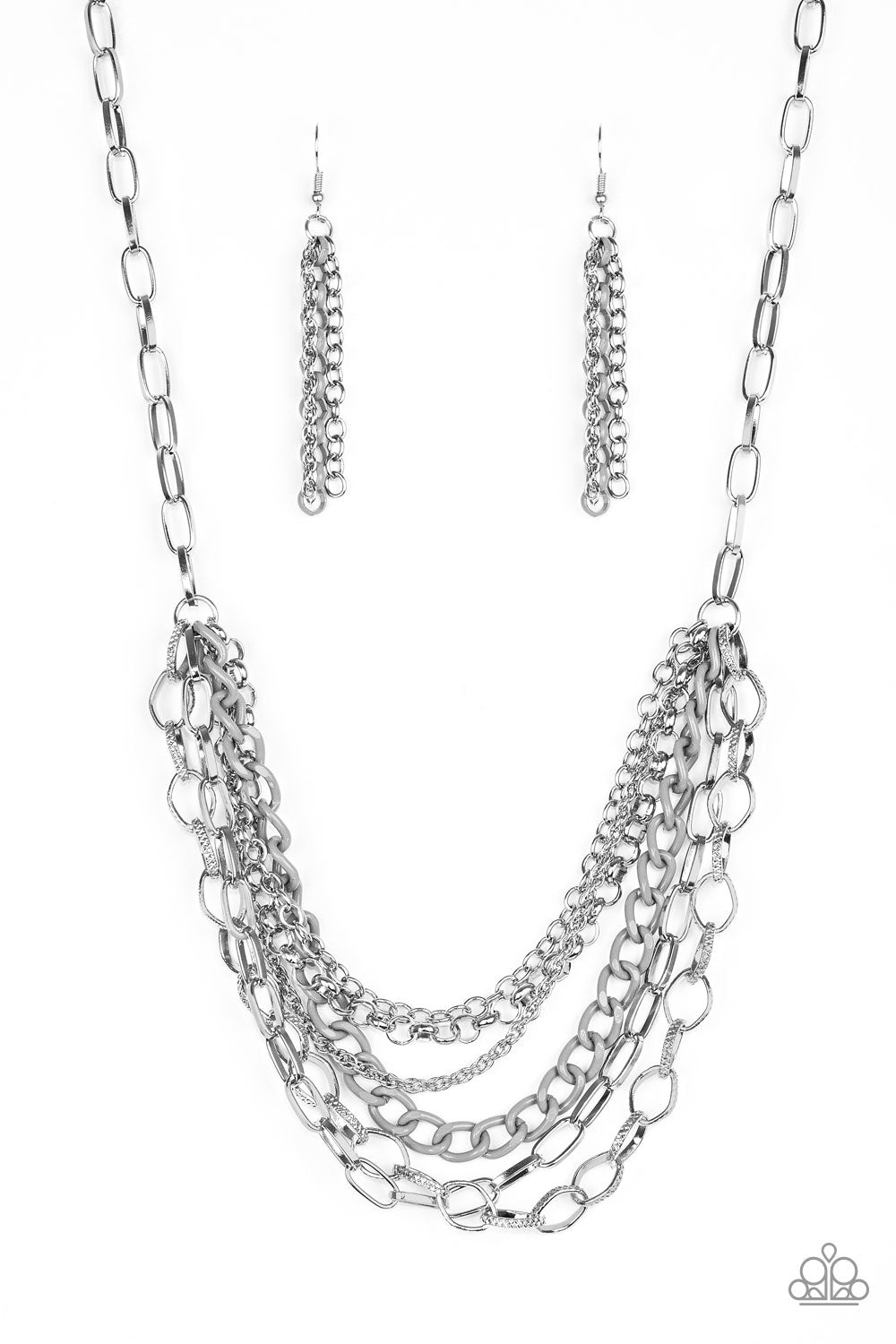 Color Bomb - Silver Paparazzi Accessories
