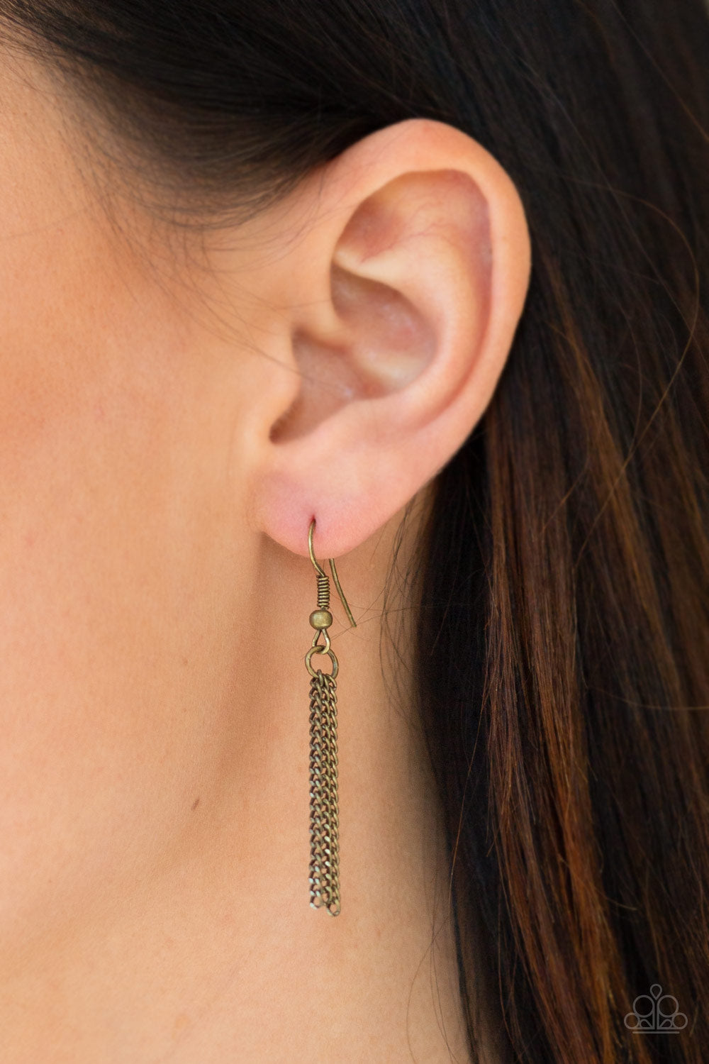 Triple Shimmer - Brass Paparazzi Accessories