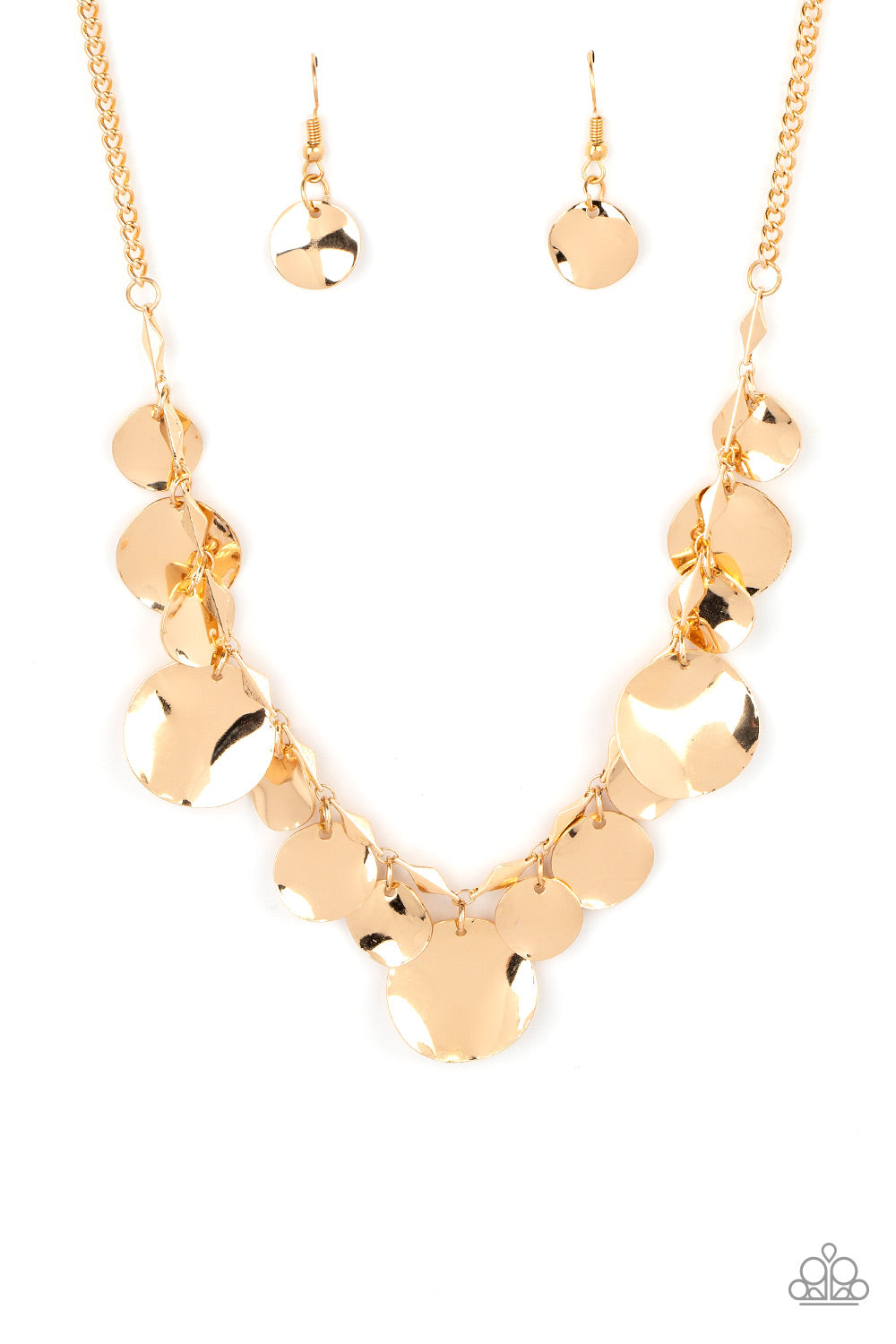 GLISTEN Closely - Gold Paparazzi Accessories