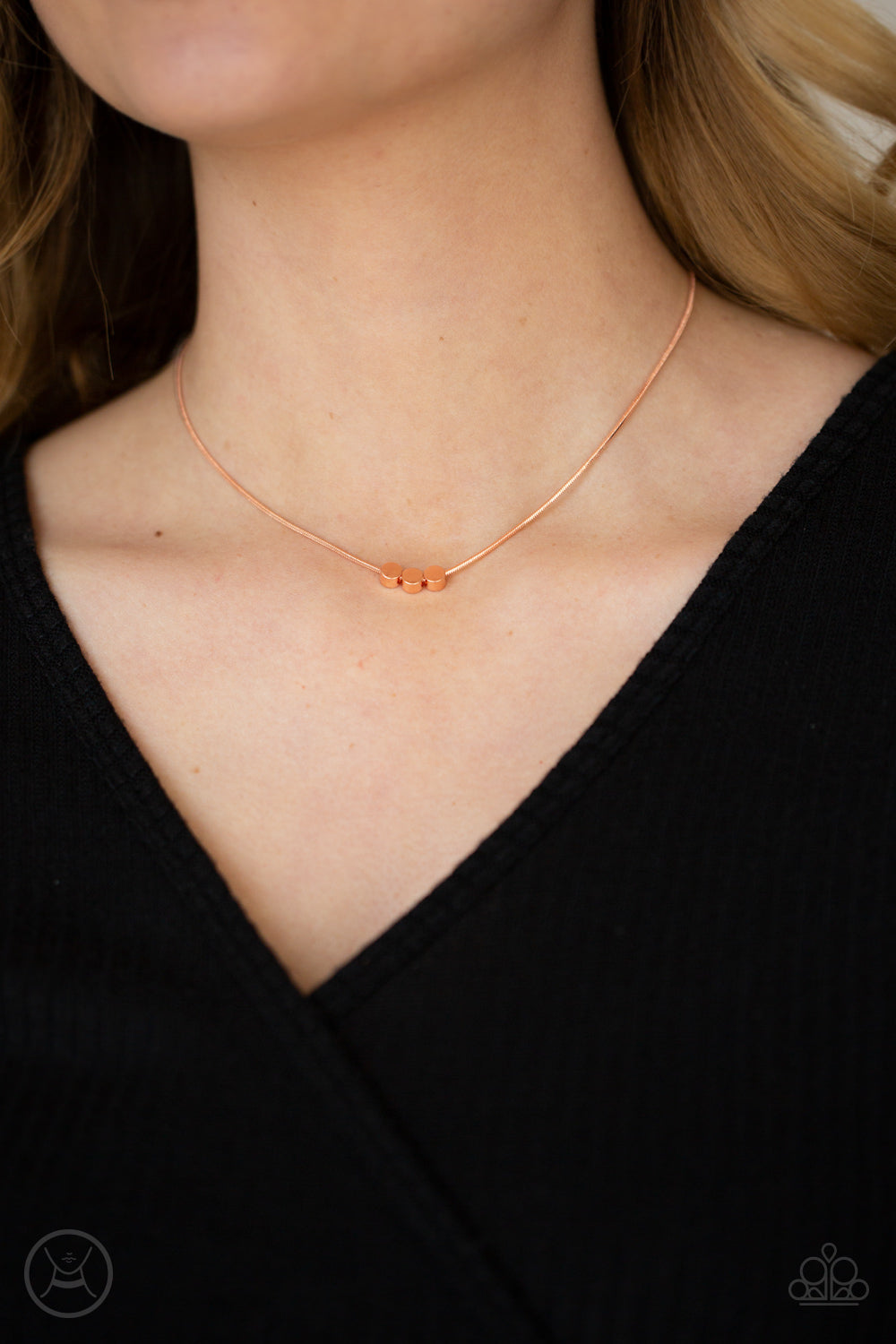 Dynamically Dainty - Copper Paparazzi Accessories