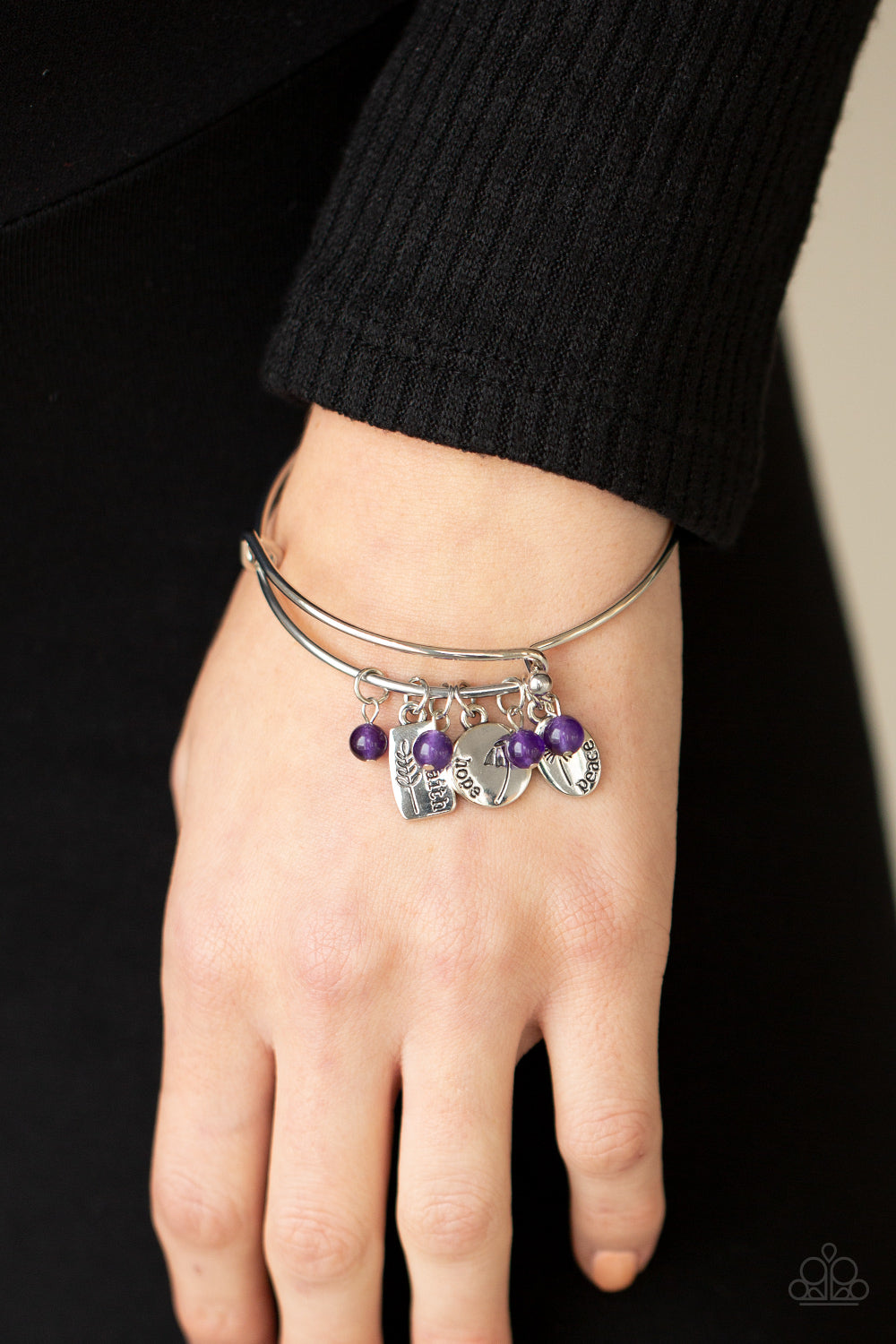 GROWING Strong - Purple Paparazzi Accessories