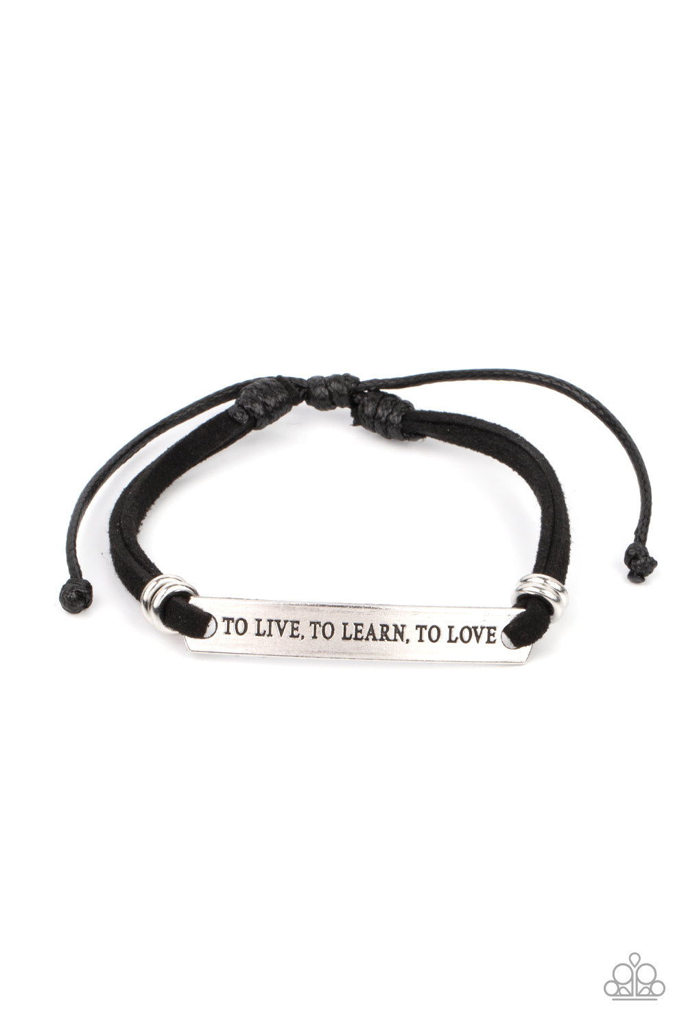 To Live, To Learn, To Love - Black Paparazzi Accessories