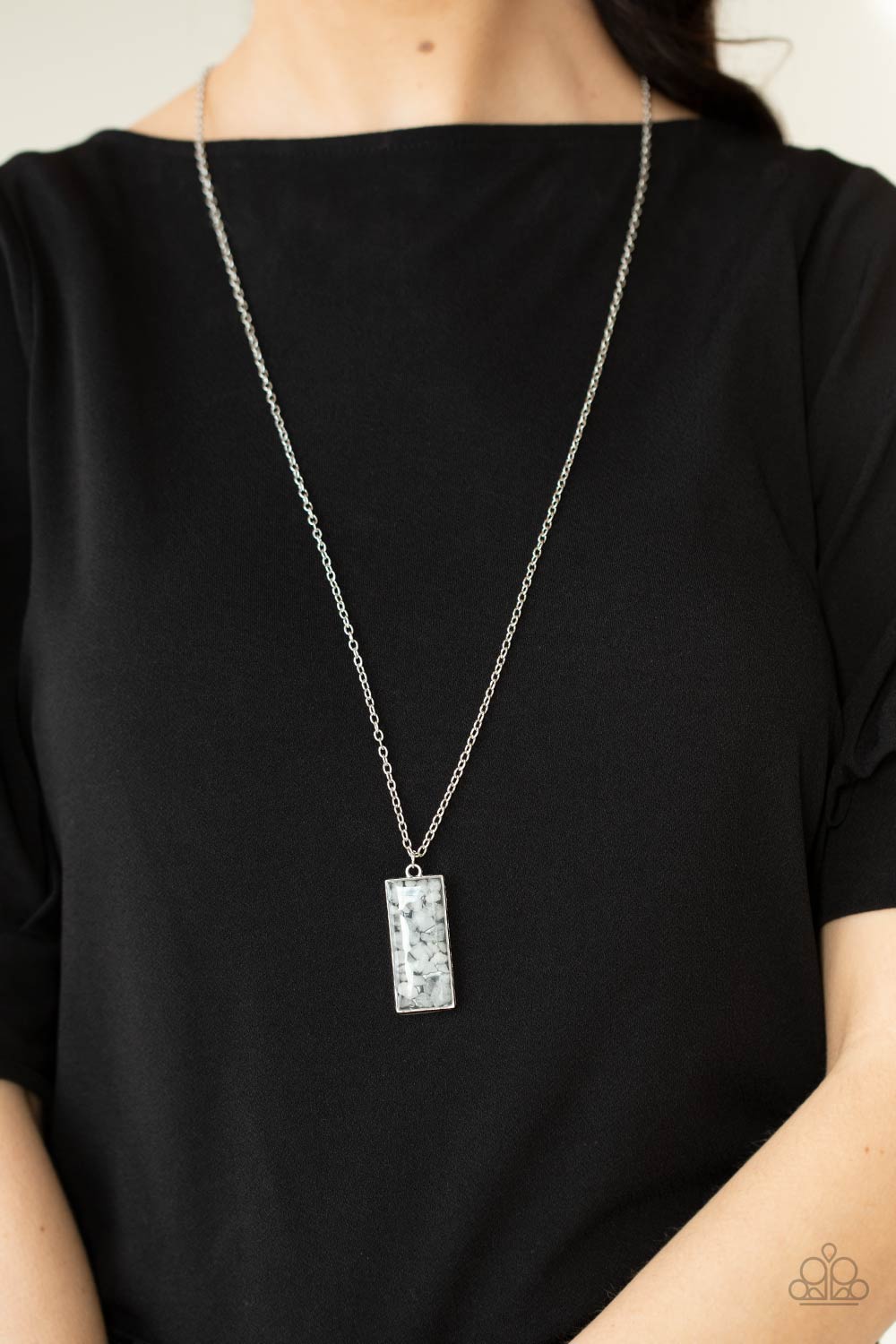 Retro Rock Collection - White Paparazzi Accessories