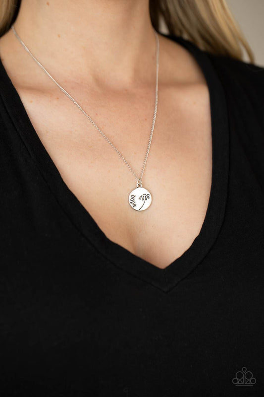 Hold On To Hope - Silver Paparazzi Accessories