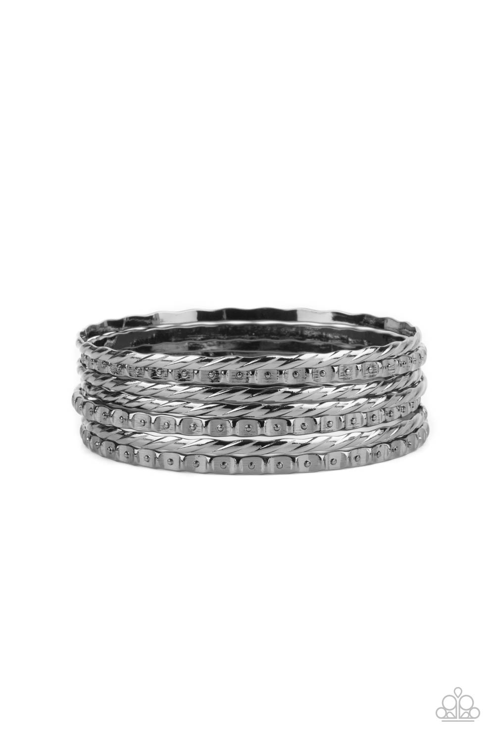 Back-To-Back Stacks - Black Paparazzi Accessories