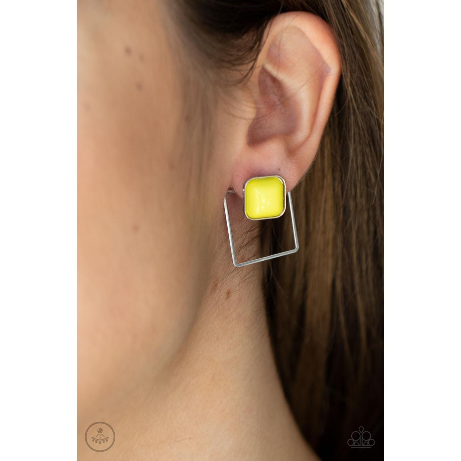FLAIR and Square - Yellow Paparazzi Accessories