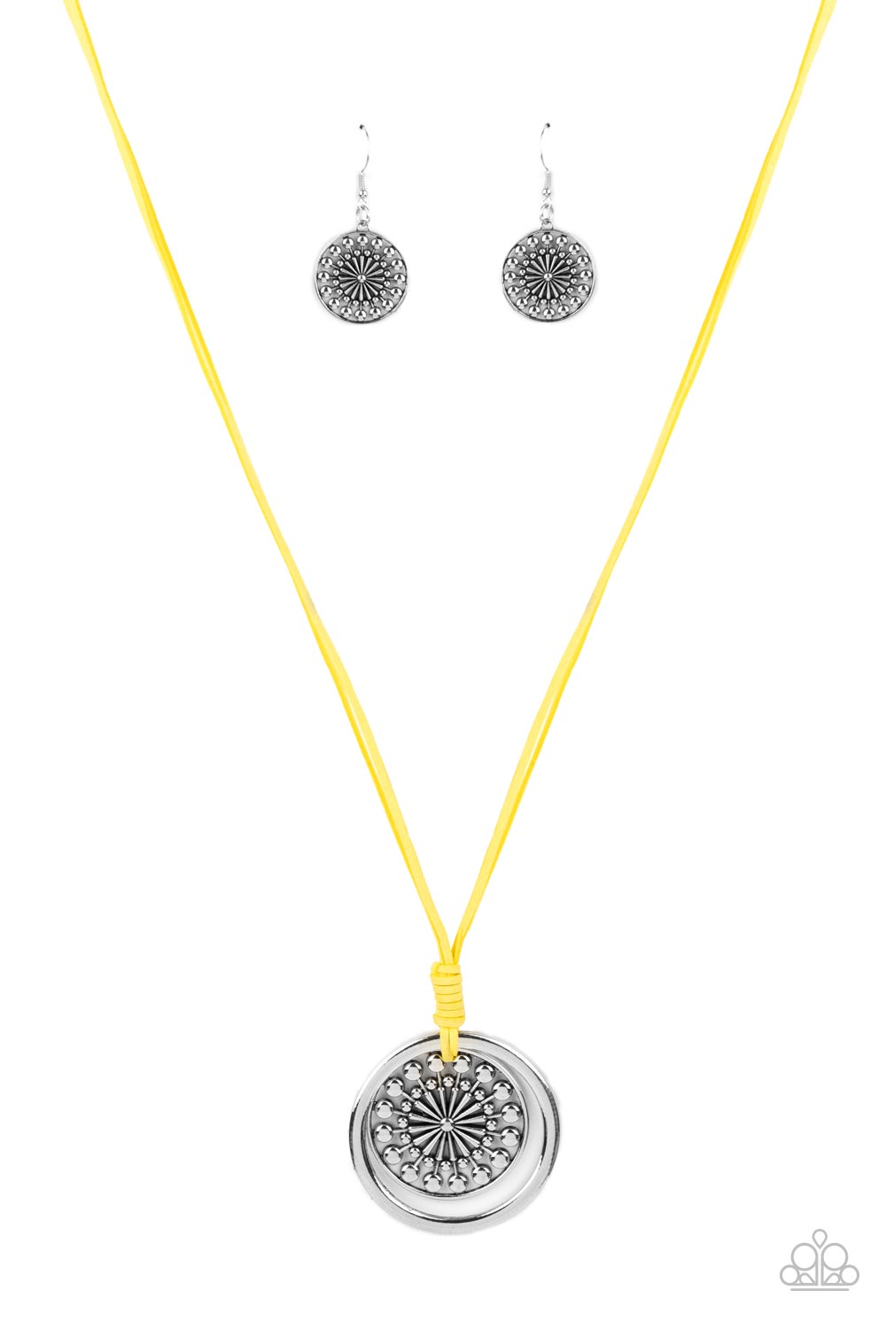 One MANDALA Show - Yellow Paparazzi Accessories