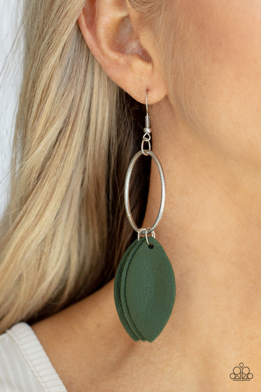 Leafy Laguna - Green Paparazzi Accessories