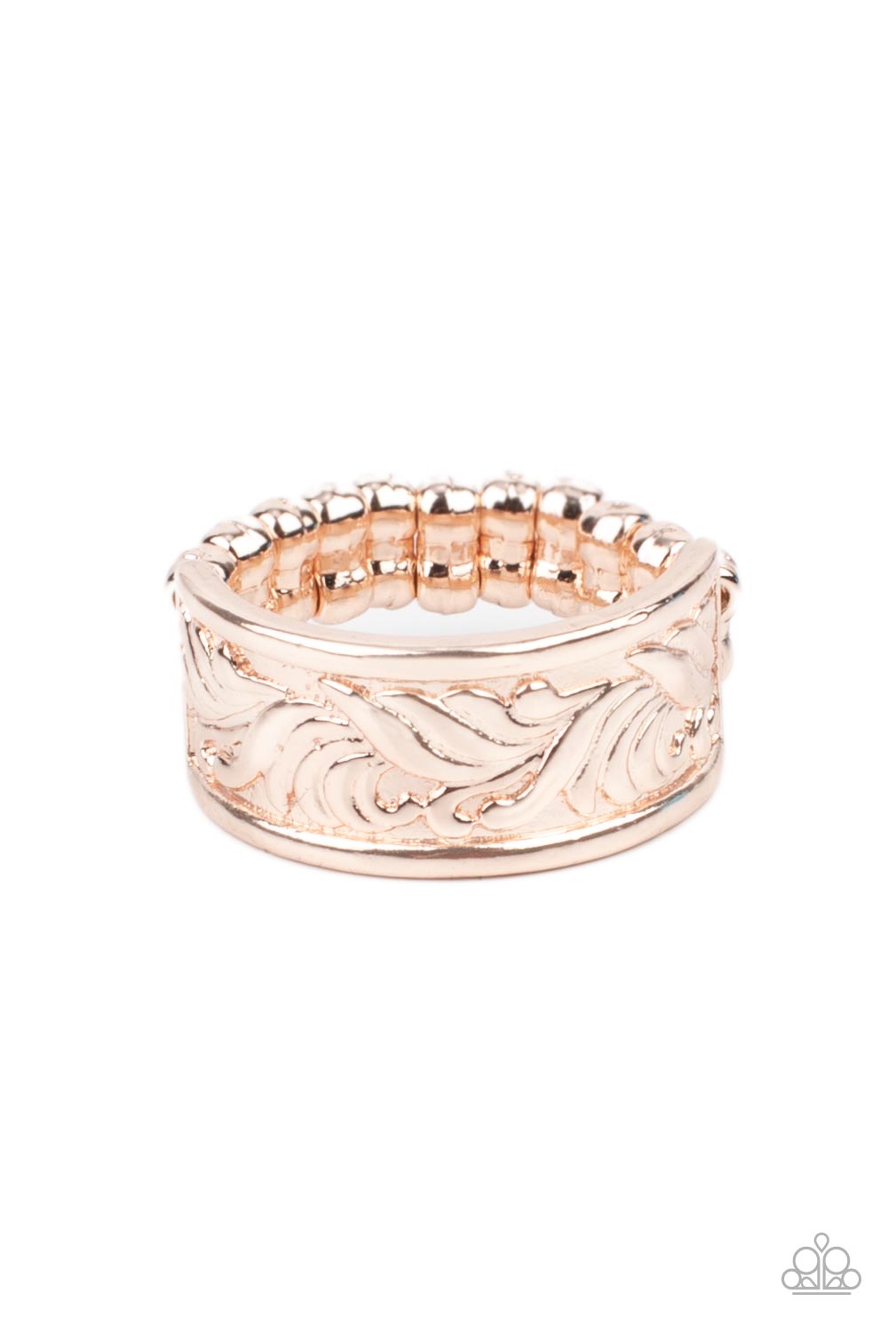 Billowy Bands - Rose Gold Paparazzi Accessories