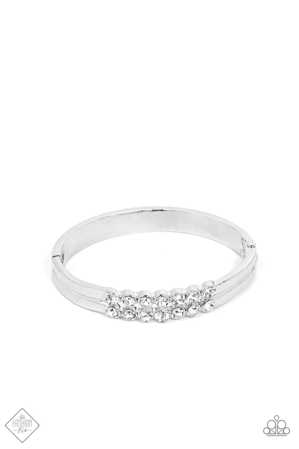 Doubled Down Dazzle - White Paparazzi Accessories