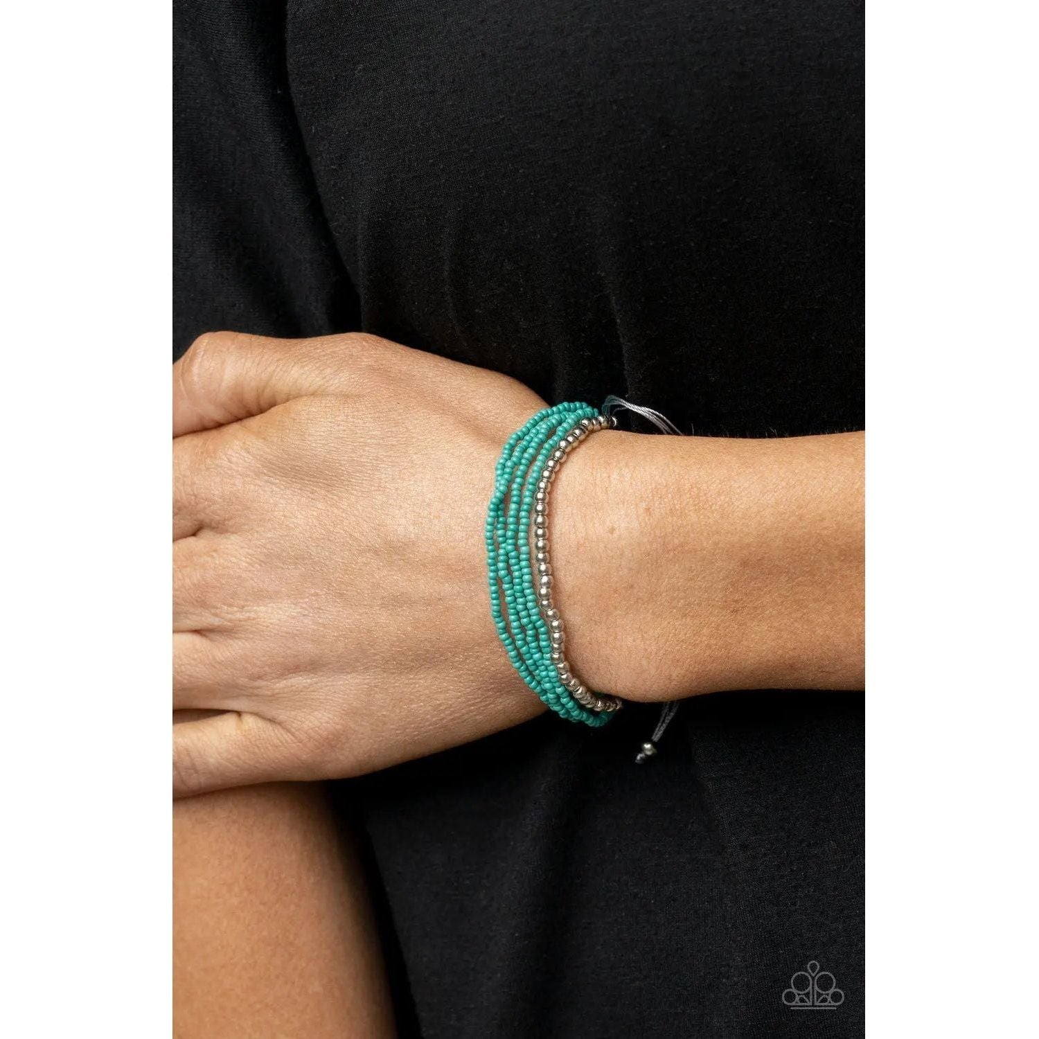 All Beaded Up - Blue Paparazzi Accessories