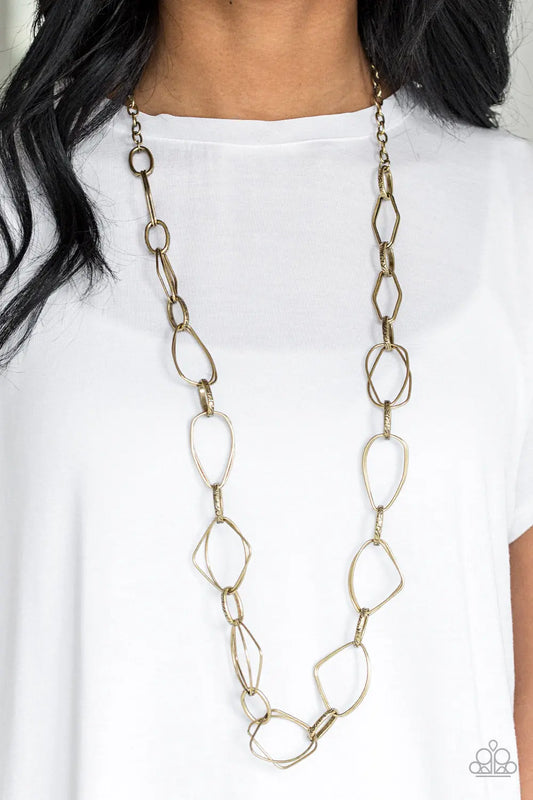 Attitude Adjustment - Brass Paparazzi Accessories