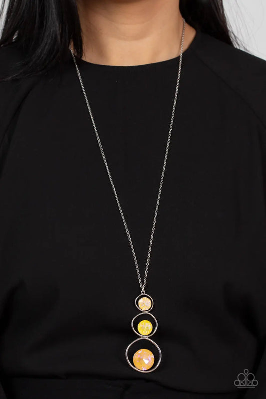Celestial Courtier - Yellow Paparazzi Accessories