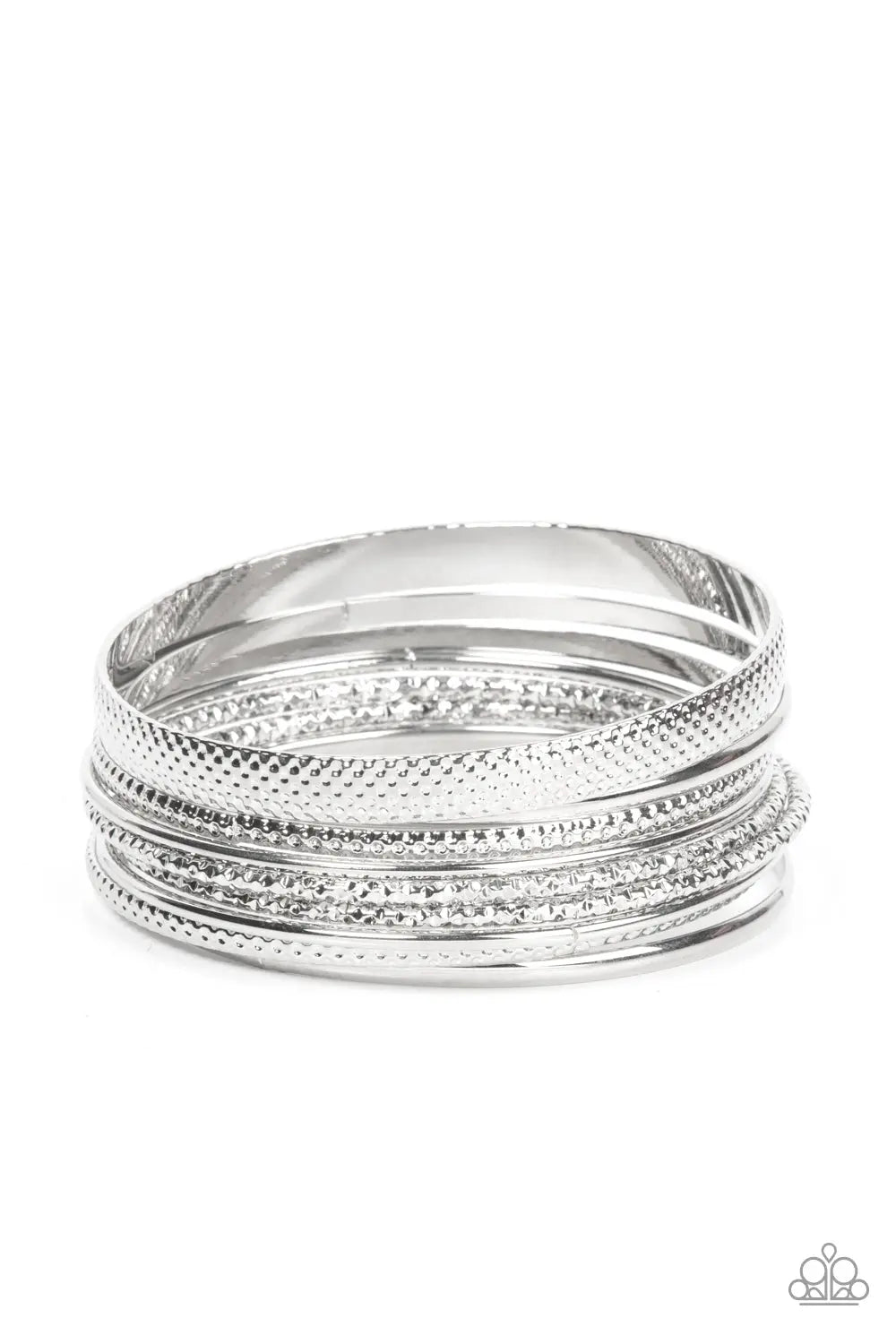 Circlet Circus - Silver Paparazzi Accessories