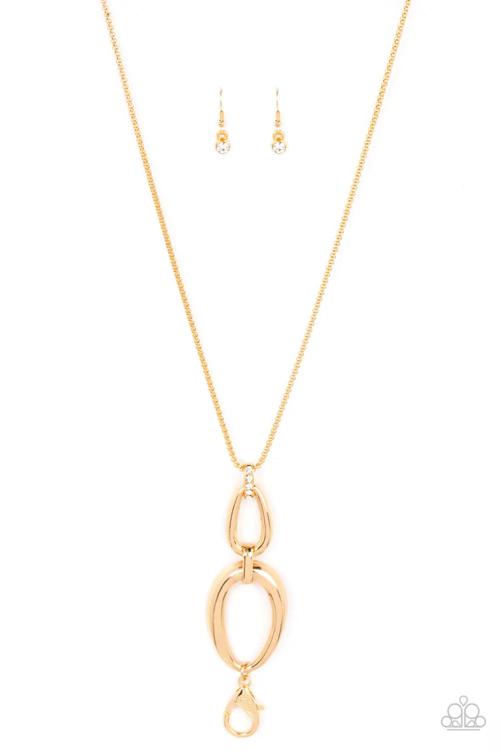 Elegantly Entrancing - Gold Paparazzi Accessories