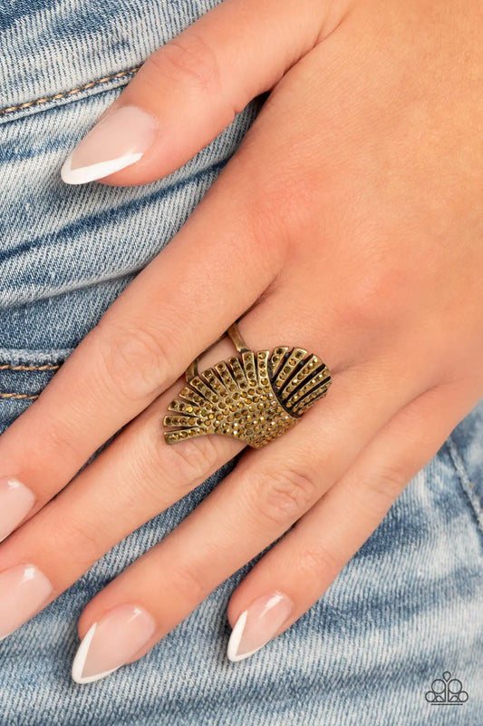 Express Your-SELFIE - Brass Paparazzi Accessories