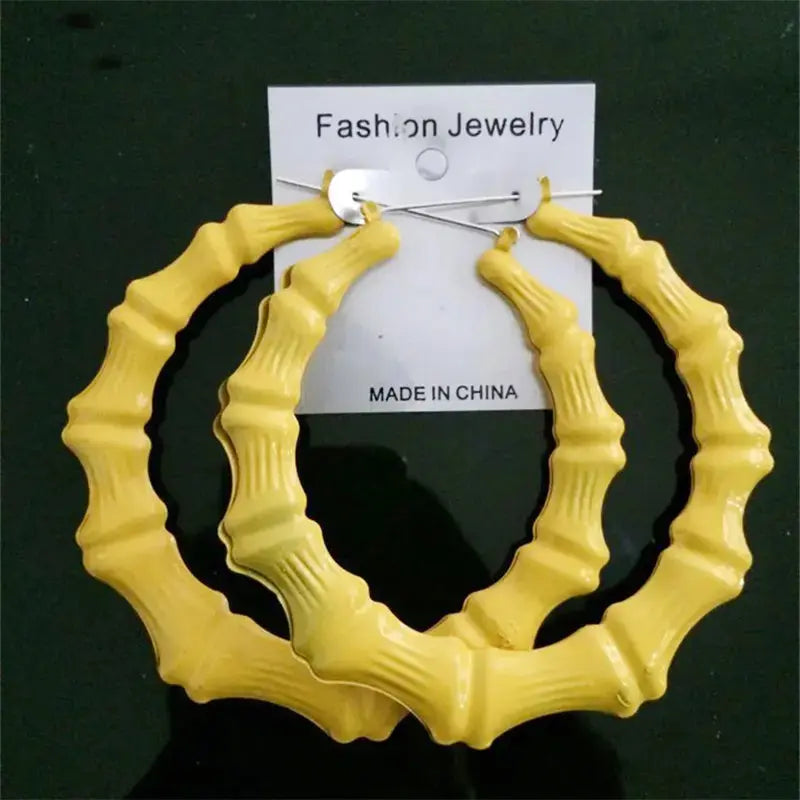 Flourescent Bambo Earrings GlamChasyn