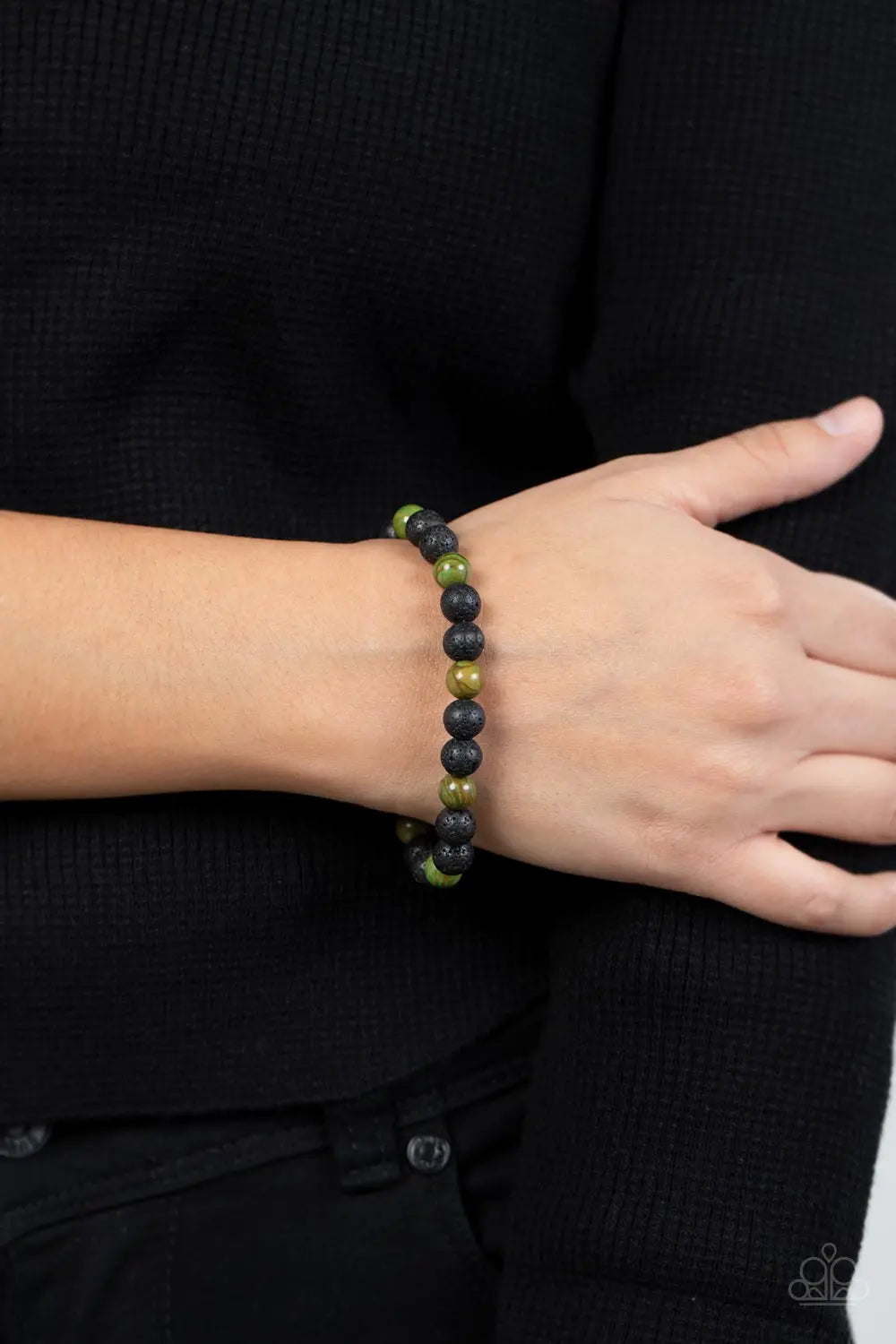 Molten Mogul - Green Paparazzi Accessories