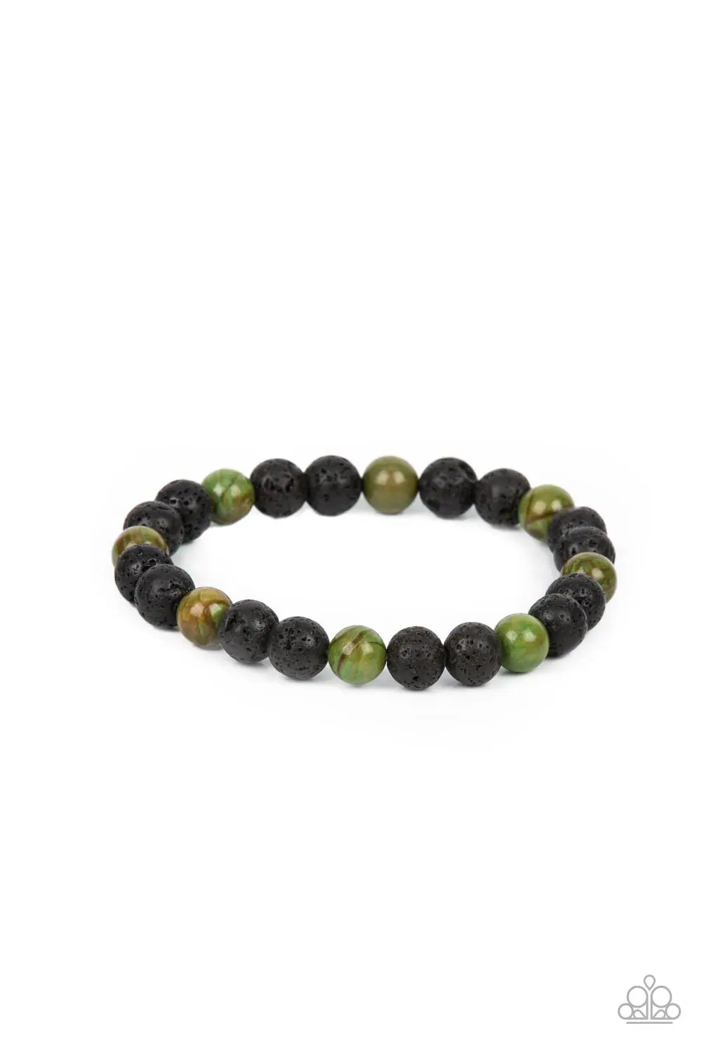 Molten Mogul - Green Paparazzi Accessories